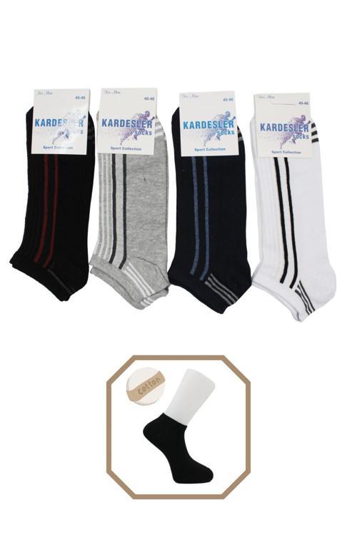 Erkek Pamuklu Patik 4'lü Paket
