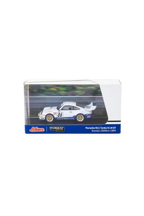 Schuco X Tarmac Works 1/64 Porsche 911 Turbo S Lm Gt Suzuka 1000Km 1994 #86 - Collab64