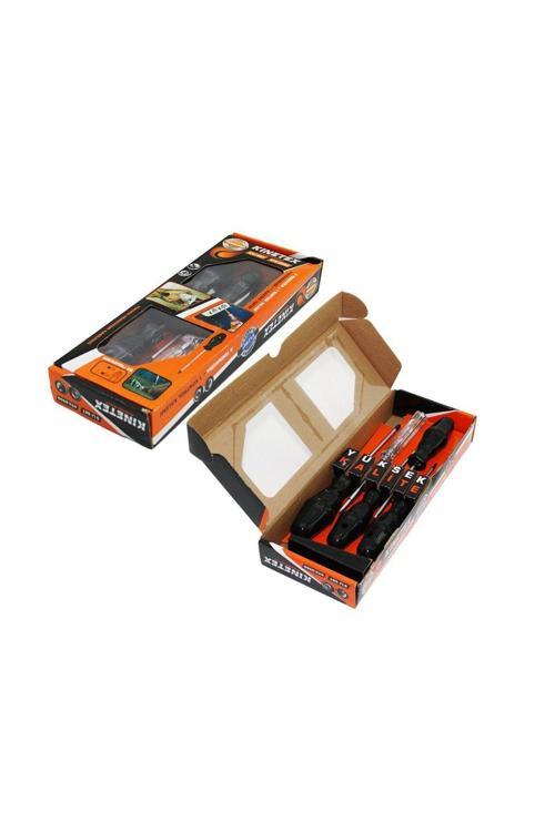 Kınıtex Ktx-2550 5 Adet (2 Düz + 2 Yıldız + 1 Kontrol Kalem ) Tornavida Seti