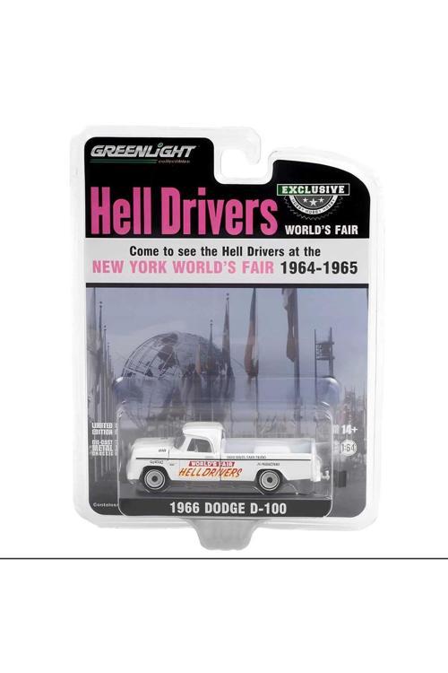 Hell Drivers 1/64 1966 Dodge D-100 Model Araba