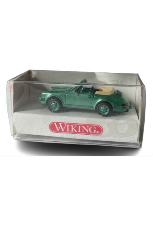 1:87 Porsche 911 Cabriolet (Yeşil - Açık Tavanlı Model) Maket Araç