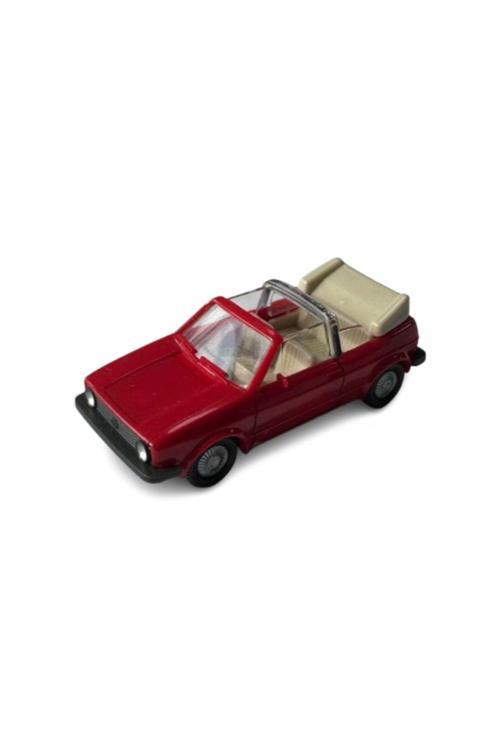 1:87 Volkswagen Golf Cabrio Kırmızı Koleksiyonluk Model Araba