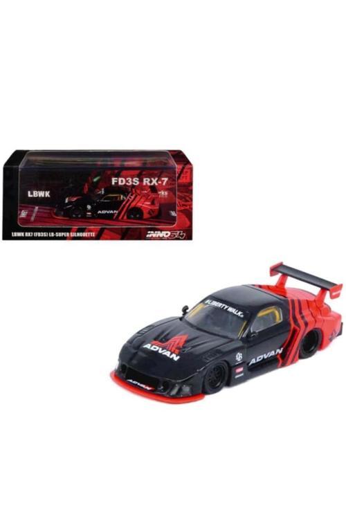 Inno64 1/64 Lbwk Mazda Rx7 (Fd3S) Lb- "Advan Lıvery' Siyah Model Araba