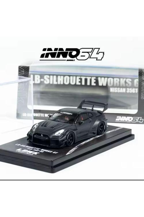 Inno64 1/64 Lb-Works Gt Nissan 35Gt-Rr (Karbon Siyah) Model Araba