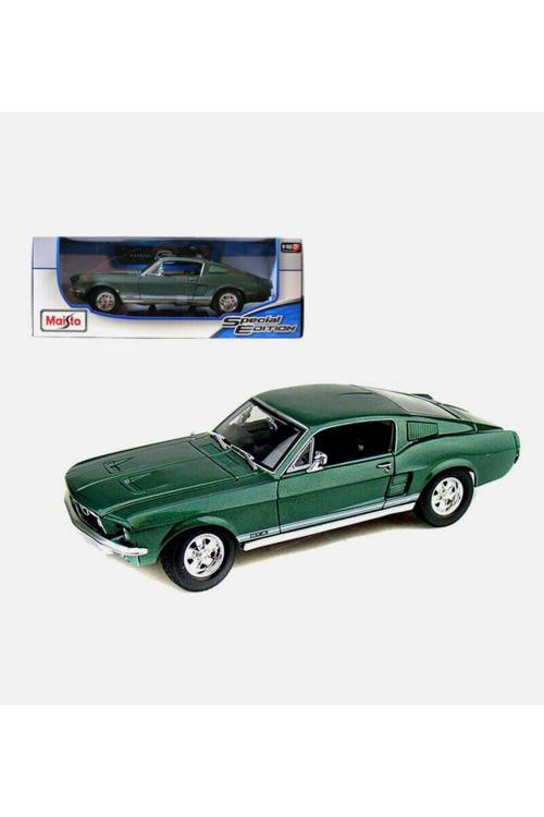 1:18 1967 Ford Mustang Gt Fastback - Lansman Yeşili Özel Koleksiyon Model Araba
