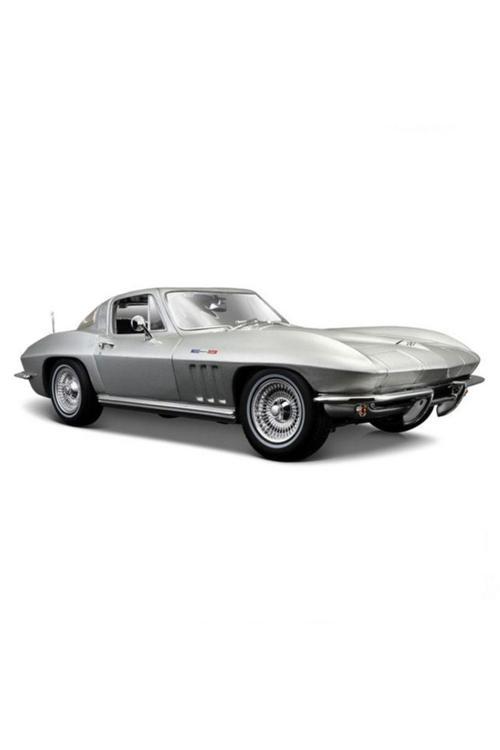 1965 Chevrolet Corvette 1:18 Model Araba Gümüş /