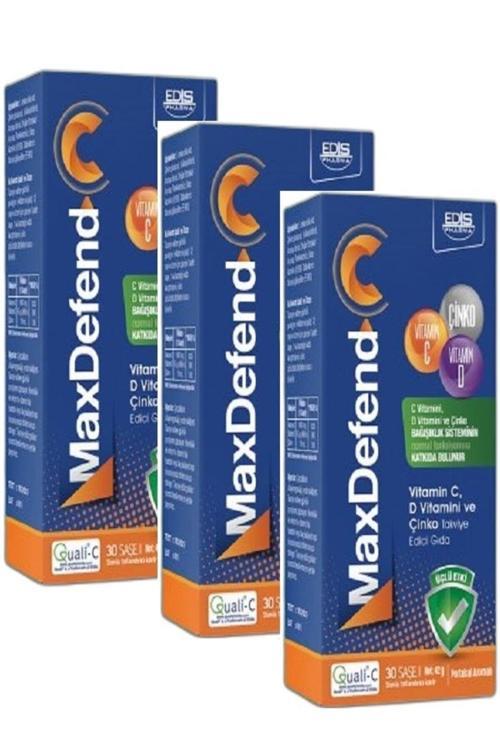 Maxdefend C Vitamini D Vitamini Ve Çinko 30 Saşe X 3 Adet