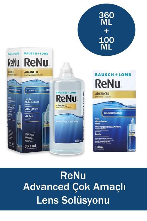 Advanced Çok Amaçlı Lens Solüsyonu 360 ml + Renu Advanced Çok Amaçlı Lens Solüsyonu 100 ml