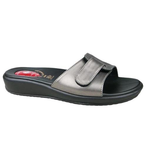 9200-12 Platin Kadın Hafızalı Jel Taban Topuk Dikeni Terlik