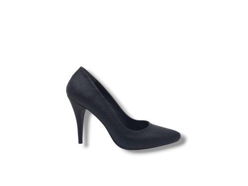 700 Kadın Siyah İnce Topuk Stiletto Ayakkabı