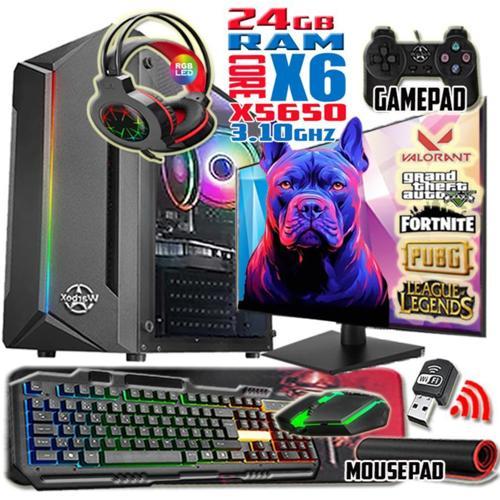 BULLY Xeon X5650 24gb Ram 256gb SSD 250gb HDD R7 240-4gb E.kartı 24" Monitör Gaming Bilgisayar