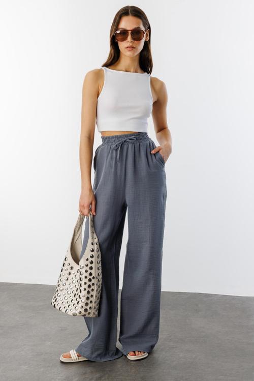 Müslin Palazzo Kadın Pantolon MÜSLİN-PANTOLON