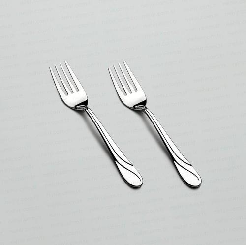 safir tatlı çatal - 6 lı paslanmaz çelik tatlı çatalı 18/10