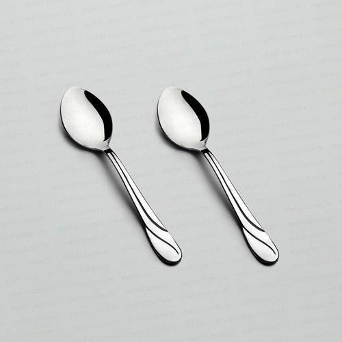 safir tatlı kaşık - 6 lı paslanmaz çelik tatlı kaşığı 18/10