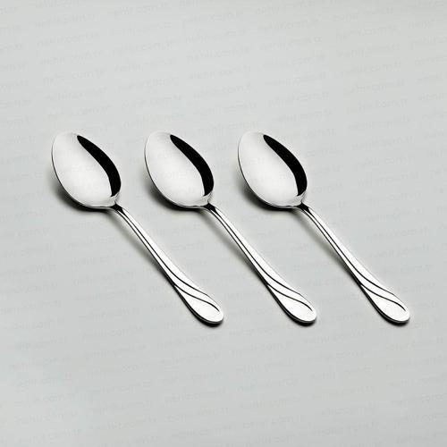 safir yemek kaşık - 6 lı paslanmaz çelik yemek kaşığı