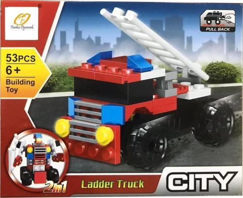 Farbu Lego Araç Serisi 2 in 1 City Ladder Truck SP4649 123-115