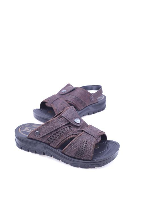 2843 Erkek Ortopedik Taban Günlük Terlik Sandalet