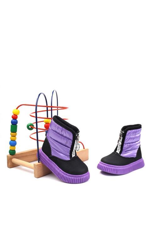 Arzn-3395 Cırtlı Kaymaz Taban Kız Bebek Bot