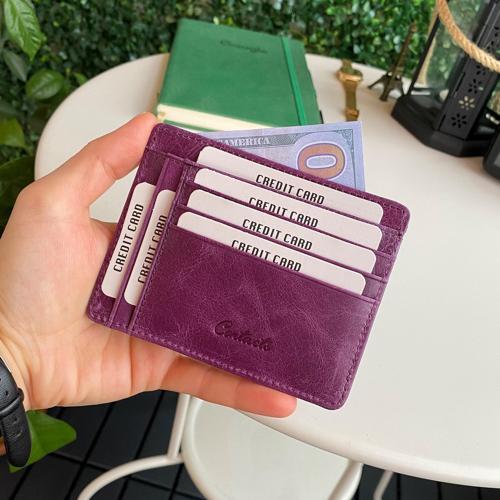 Flerna - Super Slim Rfid Korumalı Deri Kartlık Cüzdan