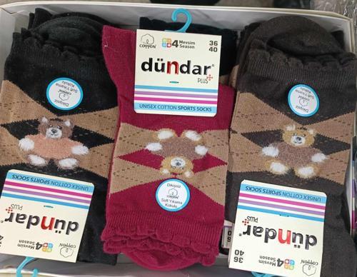 Kadın COTTON Sport Soket Çorap 4209B - 6 Adet