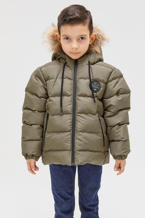 Erkek Çocuk Natürel Kürklü Mont 51289