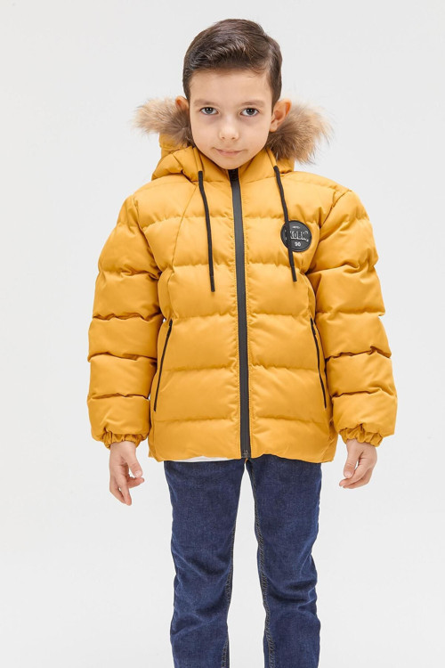 Erkek Çocuk Natürel Kürklü Mont 51289