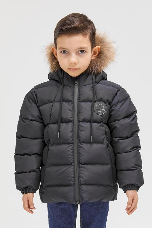 Erkek Çocuk Natürel Kürklü Mont 51289