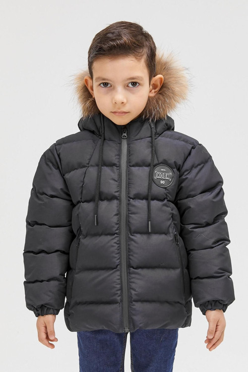 Erkek Çocuk Natürel Kürklü Mont 51289
