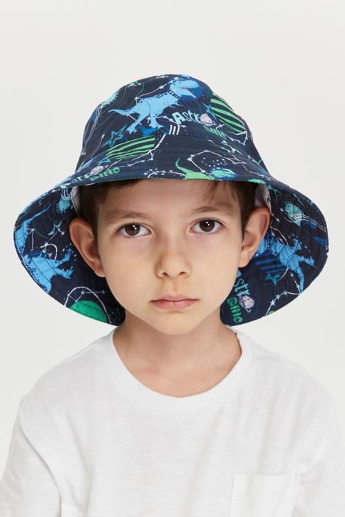 Erkek Çocuk Desenli Bucket Şapka 7011