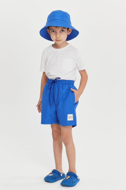 Düz Erkek Çocuk Deniz Şortu 7005