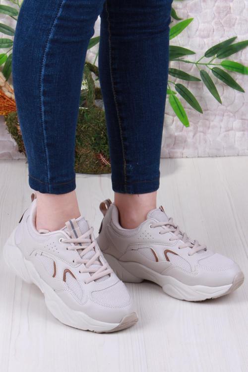 2107 LMB Rahat Hafif Kalın Taban Sneaker Kadın Spor Ayakkabı