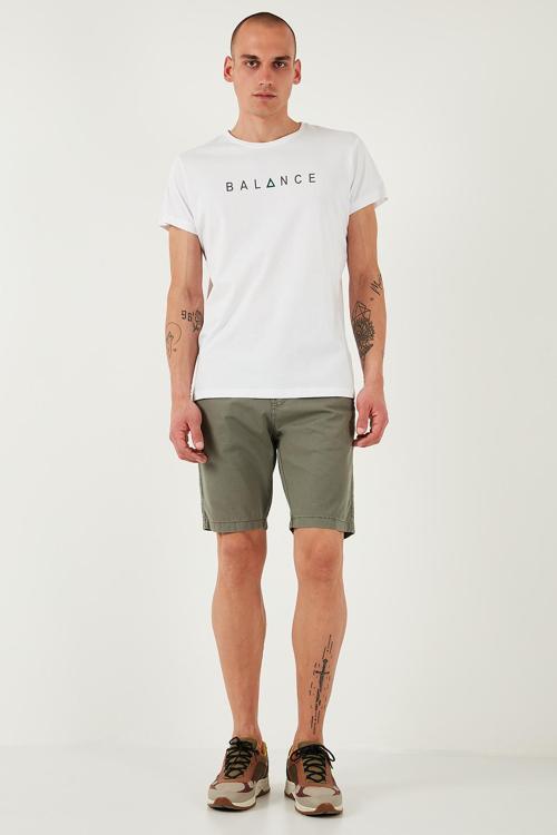 Pamuklu Slim Tapered Bermuda Erkek Şort 4503S67SMILANO AÇIK HAKİ