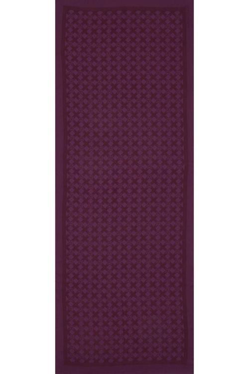 Alia Serisi Monogram Desen Şal - Mürdüm