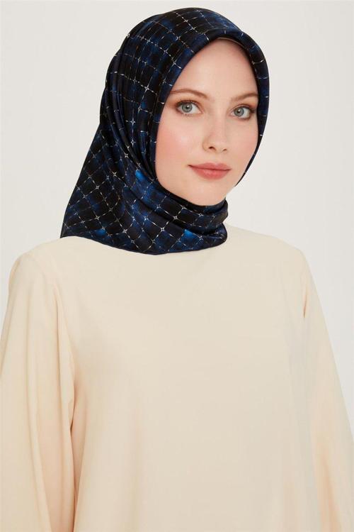Sura Saf Ipek Eşarp 9259D 01