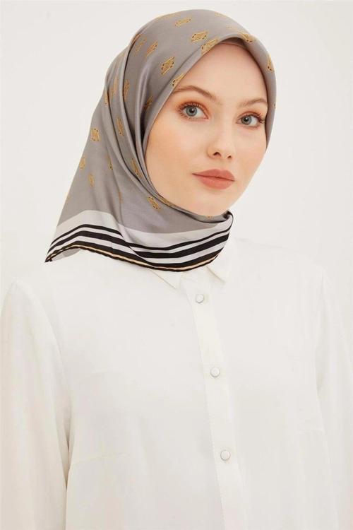 Nostalji Serisi Twill İpek Eşarp 8959-03Nt