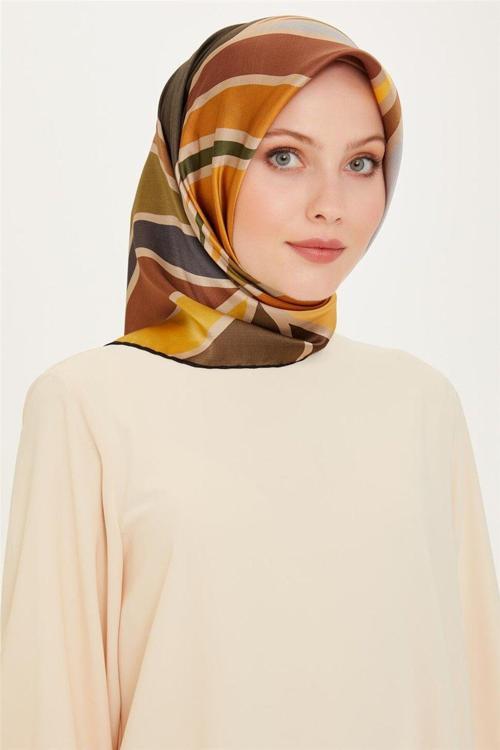 Twill Saf Ipek Eşarp 9232D 35