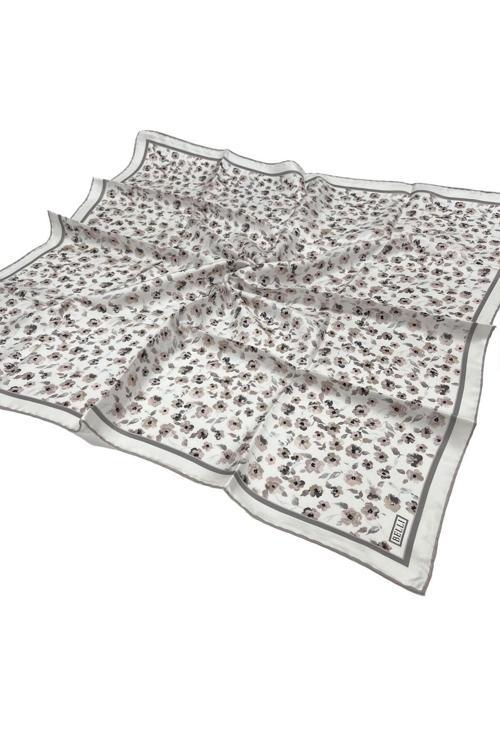 Twill Ipek Eşarp - 4028-84 Ekru Vizon
