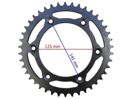 Cf Moto Sr 450 Arka Dişli 520-42T İç 125 Mm 6 Delikli Öm