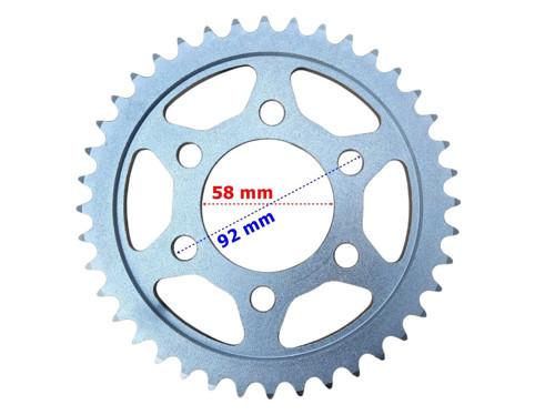 Rks Srk125 Arka Dişli 428-45T İç 58 Mm 6 Delik
