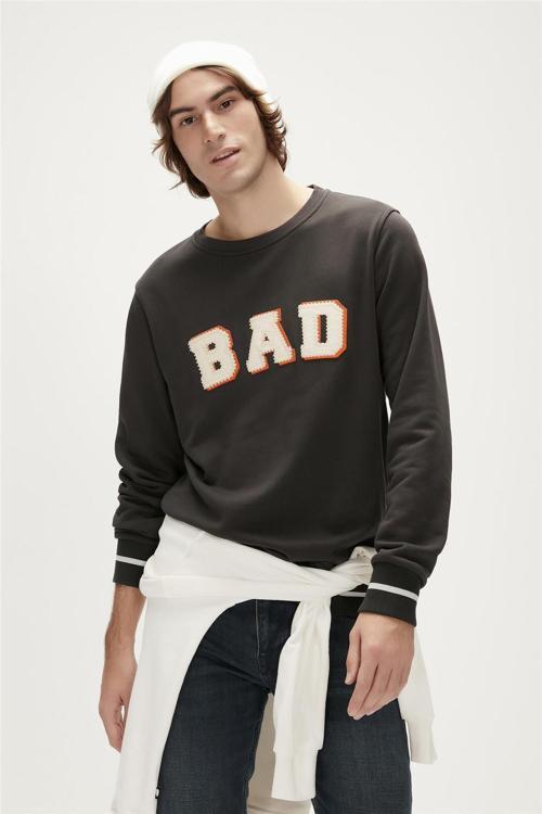 23.02.12.013-Fw Felt Crewneck Erkek Sweat Shirt