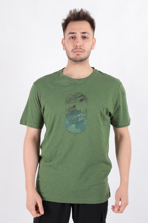 4060 Erkek Bisiklet Yaka T-Shirt