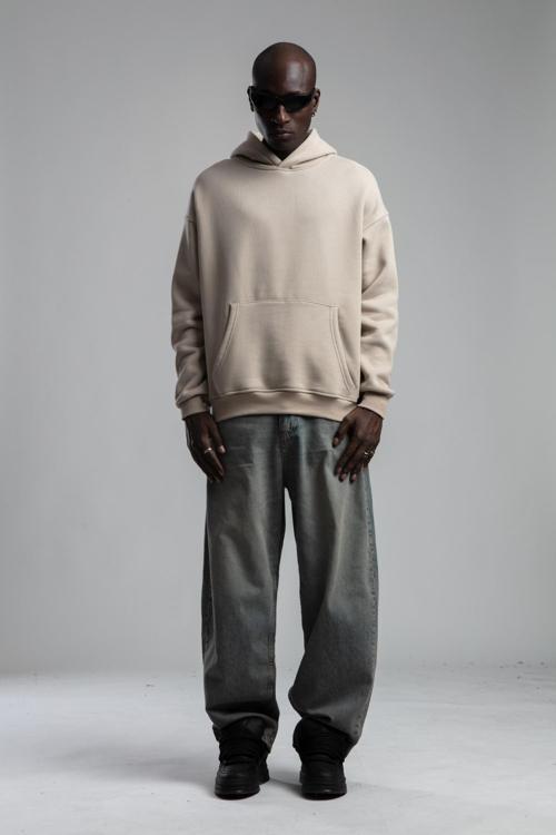 K-715 Erkek Kapşonlu Sweat