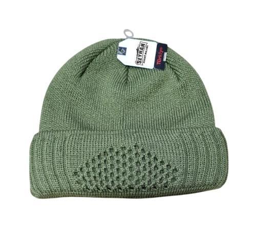 Haki  Örme Bere / Kar Maskesi -Askeri Bere