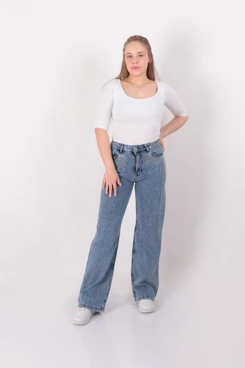 19213 Kadın Jean Pantolon