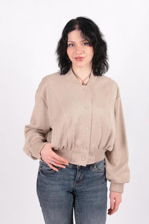 90680 Kadın Süet Mont