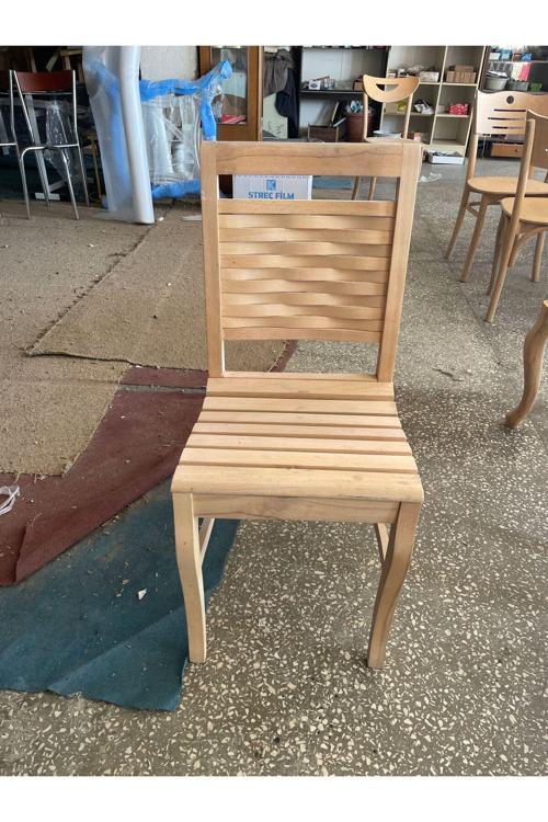 Outlet Hâm&Boyasız Tamamı Gürgen Ağaç Papel Oval Oturum Sandalye