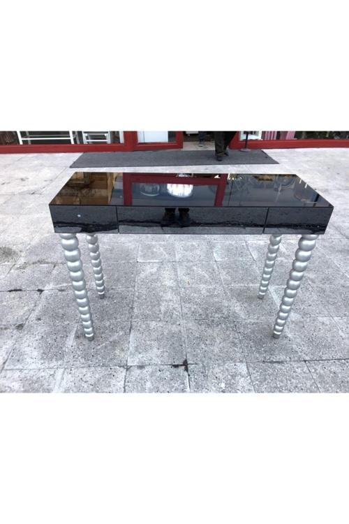 Elma Dresuar 110 Cm Ahşap Boyalı Aynalı Gümüş