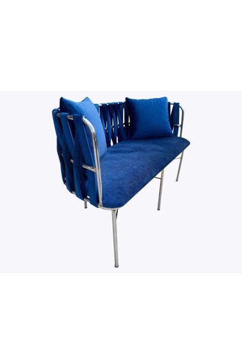 Sarmaşık Çitfli Bank Metal Nikel Kaplamalı-Kadife Kumaşlı