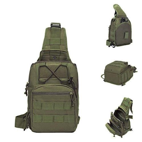 Çapraz Göğüs Askılı Tactical Çanta Haki