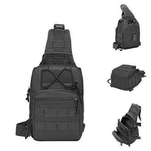 Çapraz Göğüs Askılı Tactical Çanta Siyah